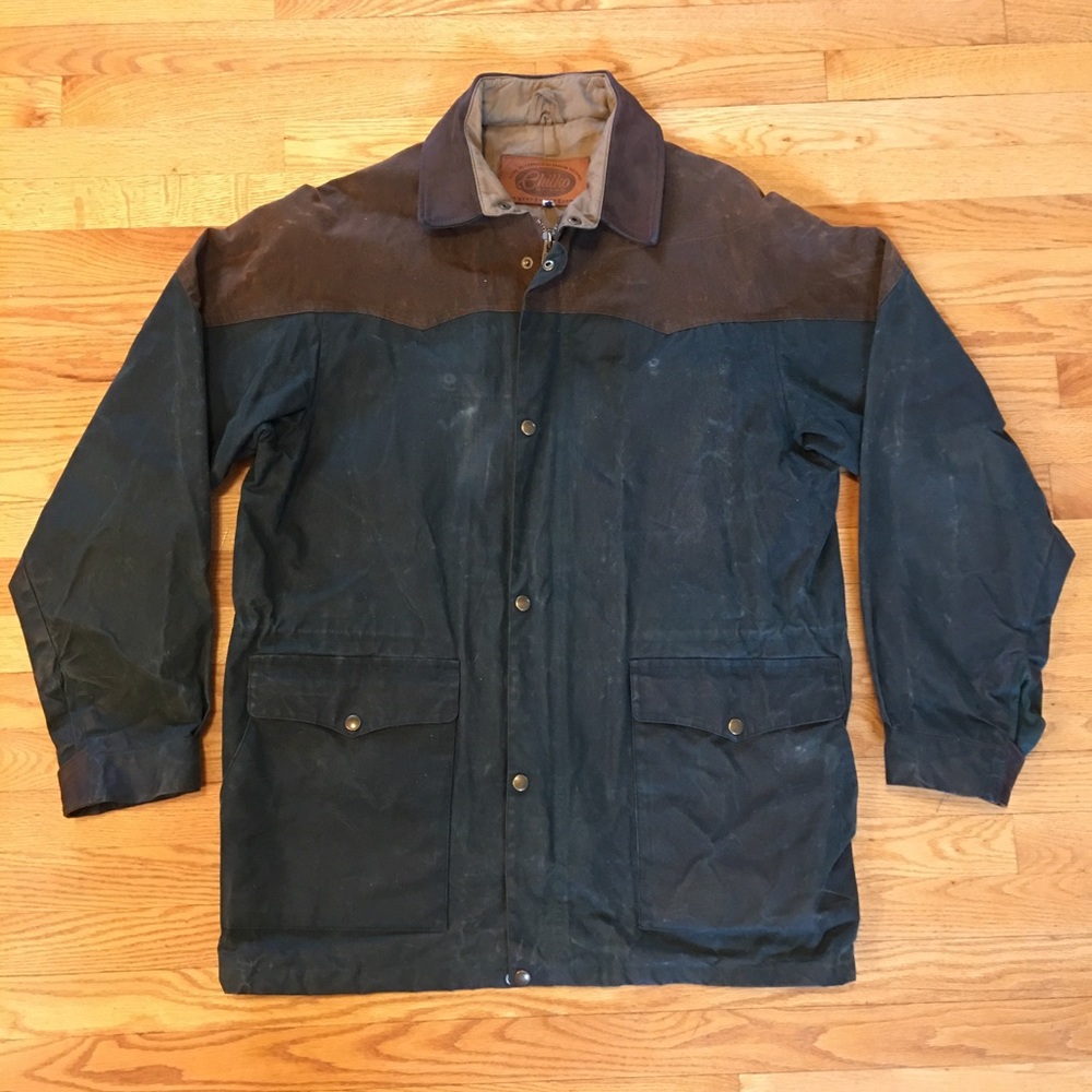 Chilko Waxed Field Coat Canada Men Large Vintage